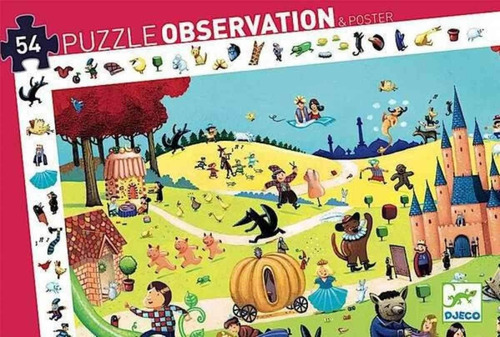 Djeco Puzzle Observación Cuentos 2 Juegos En 1 Dj07561  54pc