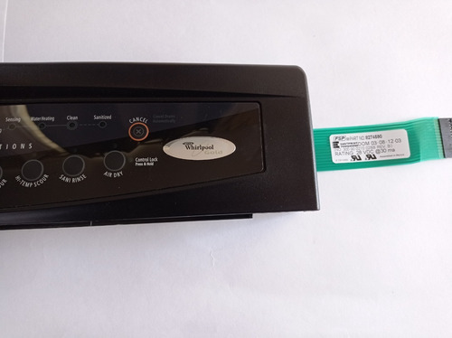 Imagen 3 de 6 de Key Panel Lavaplato Whirlpool 8534839 (original )