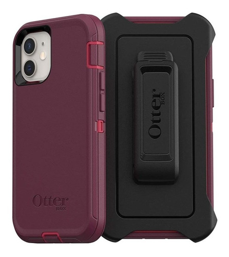 Funda Otterbox Defender Series Para iPhone 12 Mini Bordo