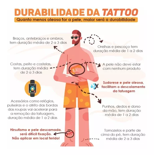 Tatuagem Fake Masculina Feminina Bracelete Maia