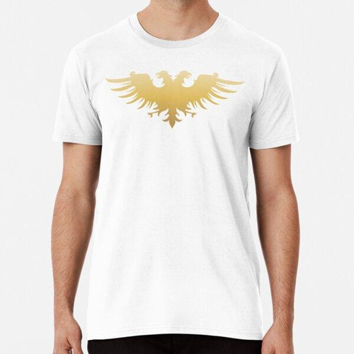 Remera Golden Two Headed Eagle Medieval Empire Symbol Wargam