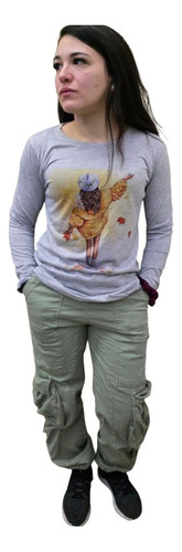 Remera Algodon Spum Sublimada Mangas L,personalizada T 1 A 8