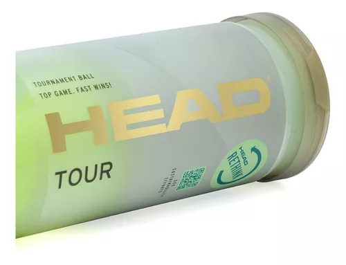 Bola de Tênis Head Tour - Tubo com 3 unidades