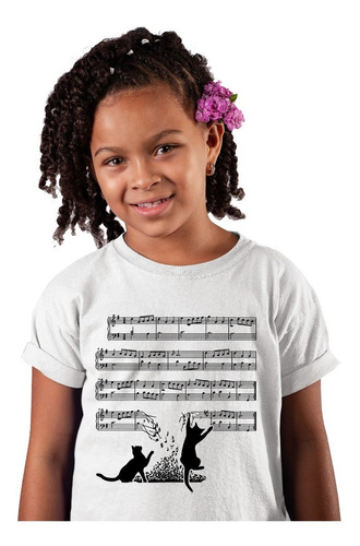 Playera Niño Instrumentos Musicales Viento Bonita Ojo De Gat