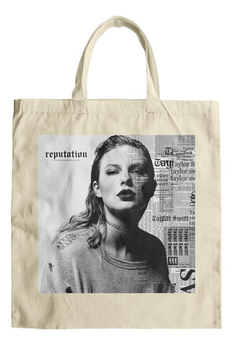 Bolsa Tela Tote Bag Taylor Swift The Eras Tour Reputation