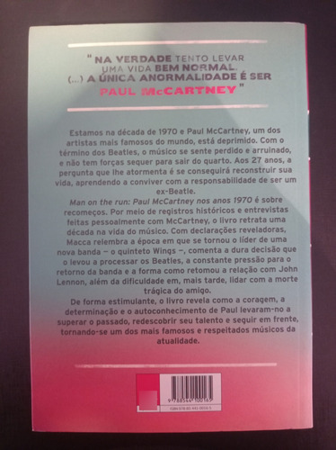 Livro Man On The Run Paul Mccartney Nos Anos 1970 De Tom Doyle (Usado)