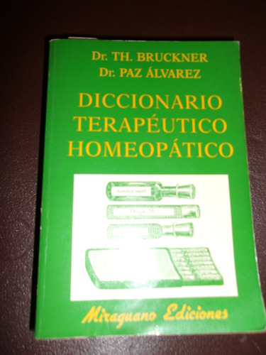 Diccionario Terapéutico Homeopático El Mejor Usado Increible