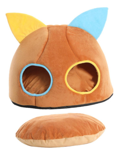 Cama De Gato, Nido De Gato De Perro Semi Cerrado, M Marrón