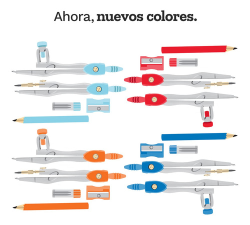 Barrilito Estuche Juego De Geometría. 6 Pzas 8054ejg