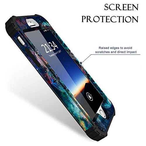 Para iPhone 8 7 Proteccion Prueba Golpe Plastico Duro Goma