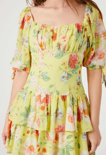 Vestido Mujer Floreado Talla Small