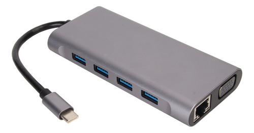 Hub Usb 3.0 11 Em 1 Tipo C Hd Vga 4k Suportado 5gbps 87w Pd