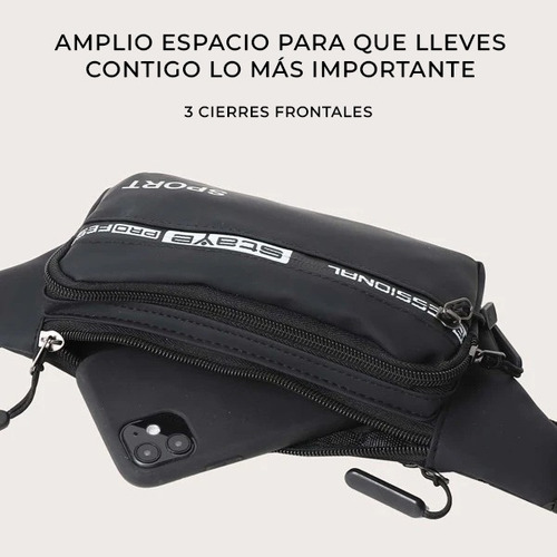 Cangurera Unisex Con Bolsillos Deportiva Ajustable Casual