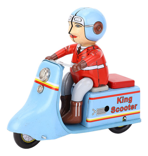 Brinquedo Retrô Wind Up Scooter Para Motocicleta, Relógio De