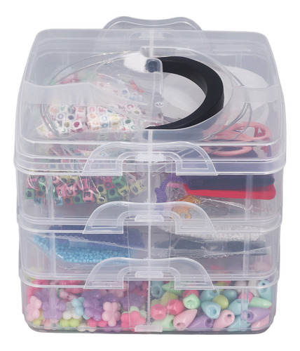 Kit Para Hacer Pulseras Con Cuentas De 12 Colores, 3600 Form