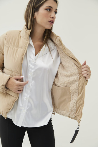 Campera Abrigo Mujer Corderito Upminorista