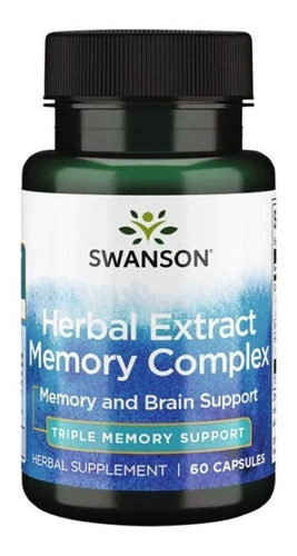 Memory Complex Swanson Potencia Mental 60cap Nootropico