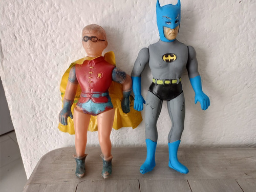 Batman Y Robin Antiguos De Plastico Inflado Años 60 (Usado)