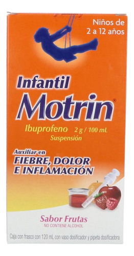 Motrin Infantil 2 G/100 Ml Caja Con Frasco Con 120 Ml Sabor