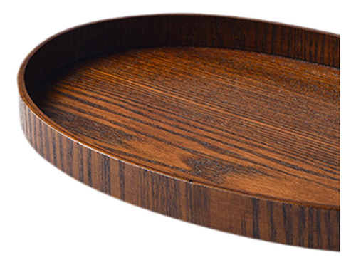 Bandeja De Madera Para Servir Café, Té, Bandeja Ovalada