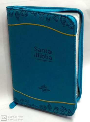 Santa Biblia Rv 1960 Aguamarina, De Cipriano De Valera. Editorial Sociedad Biblica, Tapa Dura, Edición 2019 En Español, 2019
