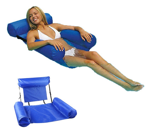 Tumbona Inflable Plegable Para El Agua Cama Silla Flotador