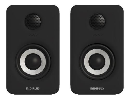 Imagen 3 de 8 de Monitores Estudio Activos Midiplus Mi5 Negro 70w Par