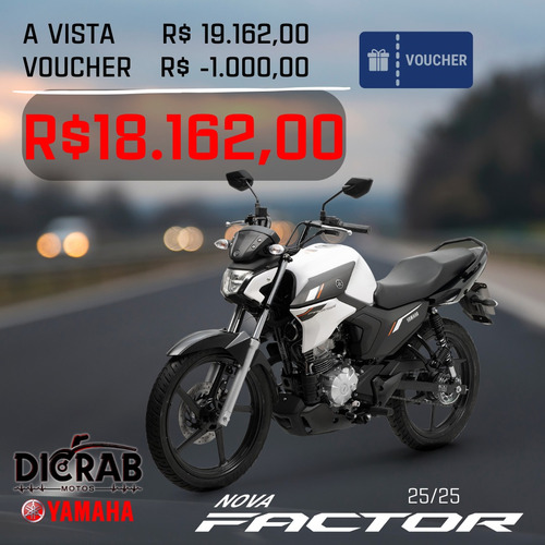Yamaha Nova Factor 150 2025 - 0km (consulte Condições)