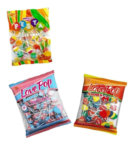 Chupetin Love Pop 50 Uniadades, Golosinas, Piñatas Caramelos