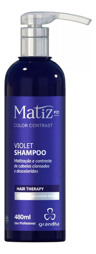 Grandha Matiz Shampoo Matizador Cabelo Grisalho Loiro 480ml