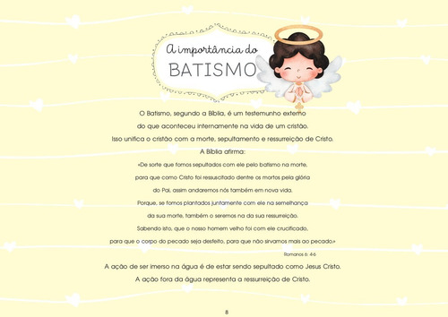 Imagem 4 de 6 de Livro Do Batismo Moldura Provençal Personalizado Com Nome