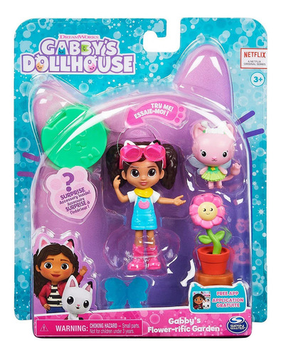 Conjunto De 2 Bonecas Gabbys Dollhouse Flowerrific Garden