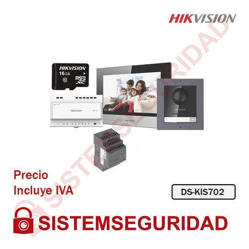 Kit Videoportero Ip Hikvision Ds-kis602 2 Mp Video Portero