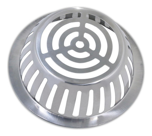 Filtro De Cúpula De Drenaje De Fregadero De 178 Mm Plata