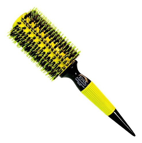Evas CMS-3005 escova de cabelo média 56mm cor amarelo