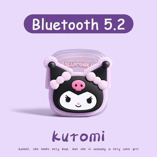 Audífonos Inalámbricos Sanrio Kuromi Blu De Alta Fidelidad