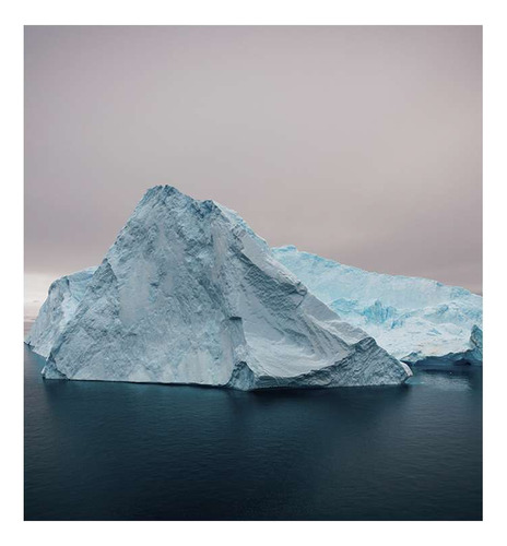 Vinilo 20x20cm Iceberg Bote Mar Helado Hielo Blanco N3