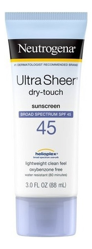 Neutrogena Bloqueador Solar Ultra Sheer Spf 45 - 88ml