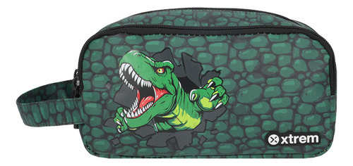 Estuche Xtrem University+ 5xt Dino Verde