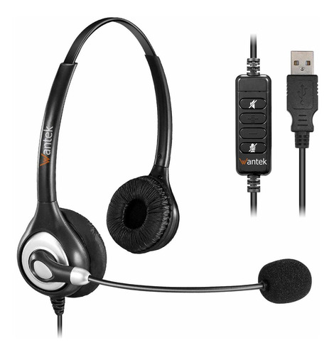 Auriculares Usb Con Cable Con Cancelación De Ruido De ...