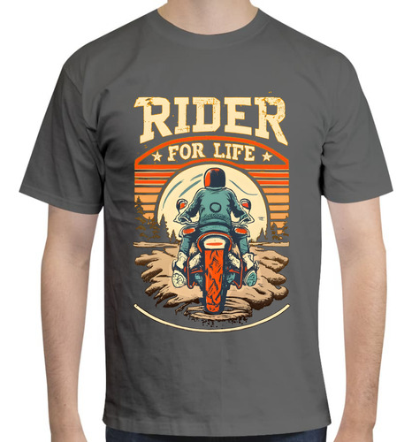 Playera Diseño Rider For Life - Baker - Motocileta