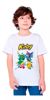 Playera Kirby Para Niños Talla Unisex Liviana Suave #2