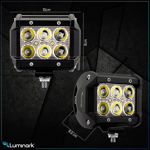 Imagem 3 de 5 de Farol Auxiliar Alcance 400mt Led 72w Milha 12v~24v Road