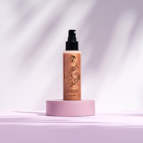W7 Ready Set Glow Trio - Juego De 3 Piezas - Spray Fijador D