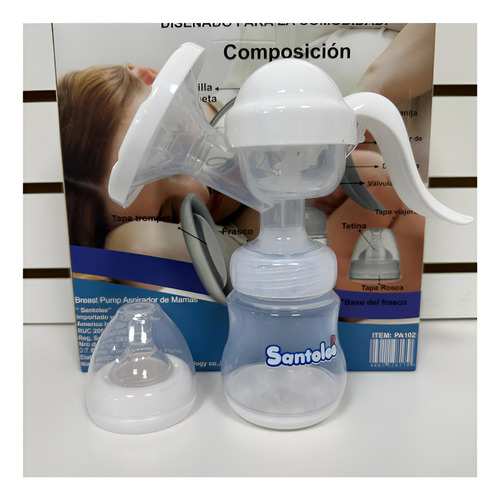 Extractor Manual Leche Materna Biberón Botella Succión Bebe