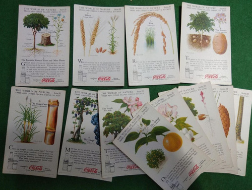 12 Cartas De Colección Coca Cola 1930s  Study Cards  Plants