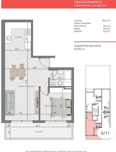 Imagen 3 de 3 de Departamento En Venta De 1 Dormitorio C/ Cochera En Centro