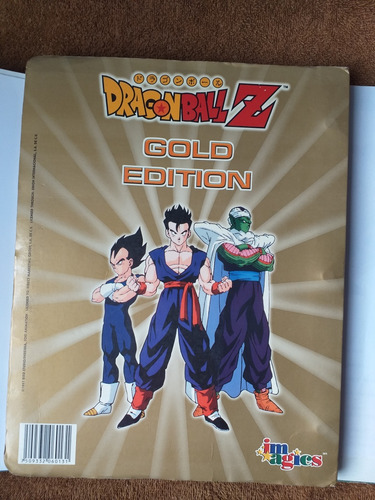 Carpeta Coleccionador- Coleccion Dragon Ball Z- Gold Edition (Usado)