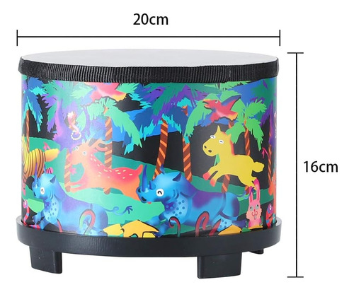 Floor Tom Drum Para Niños 8 Pulgadas Instrumento De Percu...