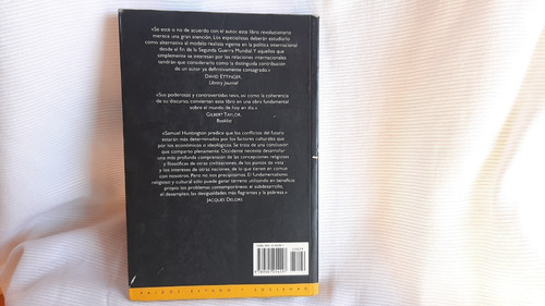 Imagen 2 de 9 de El Choque De Civilizaciones Samuel Huntington Paidos
